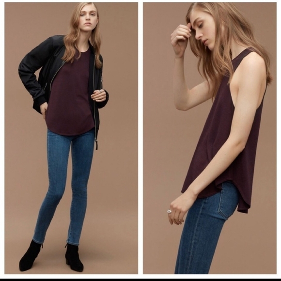 Aritzia Wilfred Free Burnette Racerback Tank Top - Picture 1 of 9